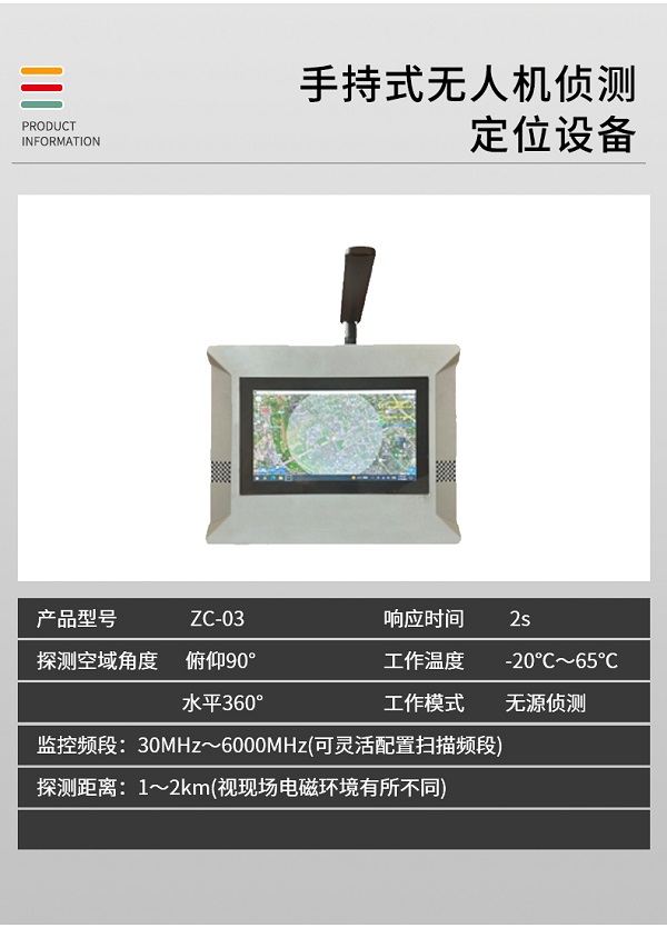 手持式無人機偵測定位ZC-03型裝備設備(圖2)